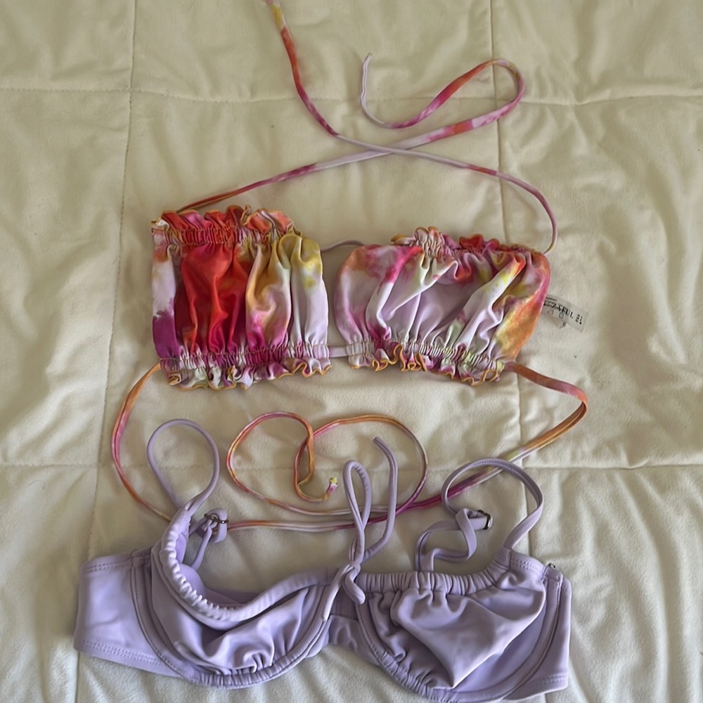 Assorted bikini tops